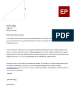 Eduardo Perez Cover Letter
