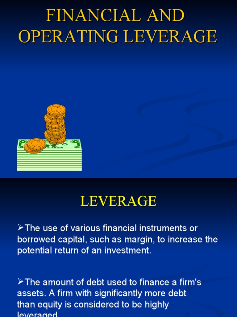 LEVERAGE PDF Capital Structure Leverage (Finance)