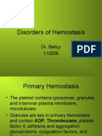 Disorders of Hemostasis