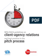 Client-Agency Relations Pitch Process: WFA/EACA Guidelines On and Best Practice in The