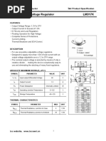 7905 Voltage Regulator Datasheet | PDF | Power Supply | Physical Quantities