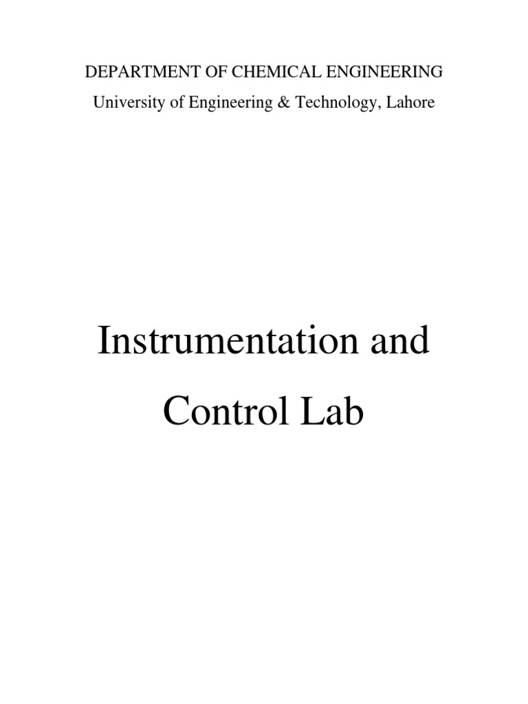 Instrumentation and Control Lab Overview | PDF