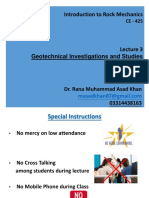 Lec 3-Geotechnical Investigations and Studies