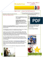 Classroom Newsletter Template