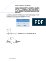 Prueba de Hipótesis de Dos Varianzas