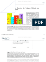 Valoración de Puestos de Trabajo - Método de Puntos Por Factor