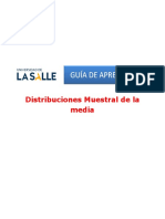 Distribucion Muestral de La Media