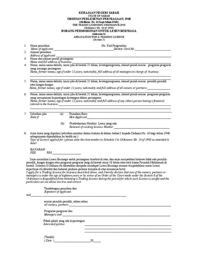 Lesen Perniagaan Pdf