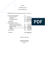 Laporan Rugi Laba CV - Satria