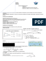 Ley del coseno problemas aplicación grado 10
