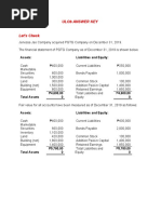 Ulob Answer Key: Assets: Liabilities and Equity