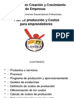 Plan de Producción y Costos para Emprendedores