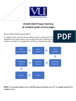 VULMS CS619 Project Interface (A Complete Guide of Every Page)