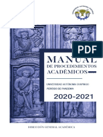 Manual de Procedimientos Academicos