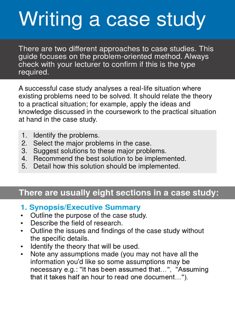 Case Study Writing Guide | PDF | Case Study | Theory
