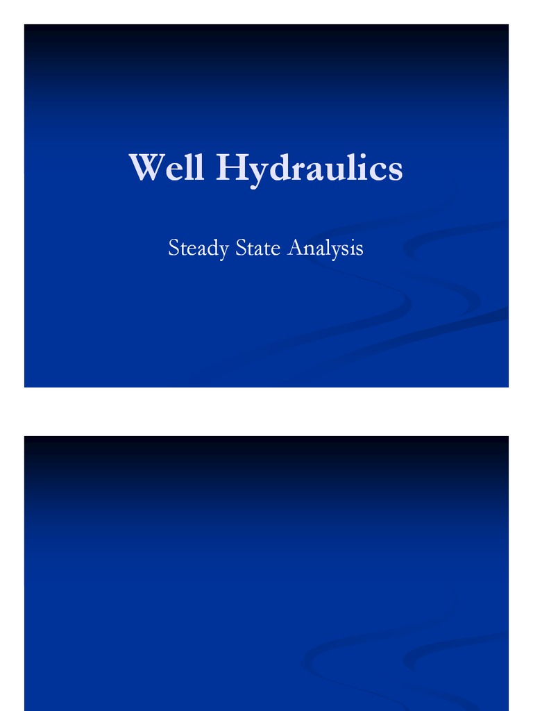 Well Hydraulics in Confined Aquifers | PDF | Aquifer | Hydraulic ...