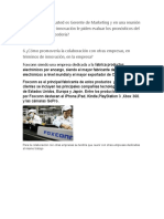 5 en Esta Ocasión Usted Es Gerente de Marketing y en Una Reunión Con La Gerencia de Innovación Le Piden Evaluar Los Pronósticos Del Sector