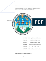 Principios Constitucionales Que Rigen La Actividad Financiera Del Estado de Guatemala - Trabajo Grupal