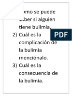 Preguntas de Bulimia