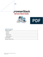 Browserstack: Service Desk Guide