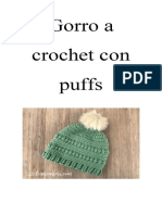 Gorro A Crochet Con Puffs