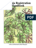 Begonia Registration Handbook: Written and Illustrated by Brad Thompson