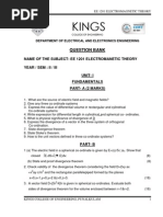 Ee 1201 Electromagnetic Theory