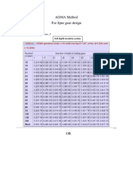 AGMA Method For Spur Gear Design