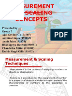 Measurement and Scaling Concepts