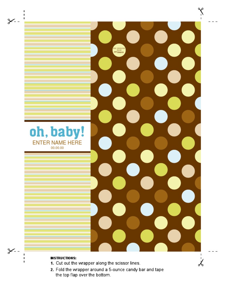 DIY Candy Bar Wrapper Instructions | PDF | Home & Garden