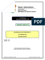 Mathematics P1 Nov 2015 Memo Eng & Afr