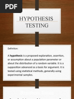 Hypothesis Testing