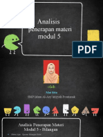 Analisis Penerapan Materi Modul 5 PPG 2021 Matematika