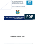 Plan de Monitoreo y Acompañamiento Pedagogico - 2021