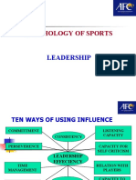 Psychology of Sports: Leadership