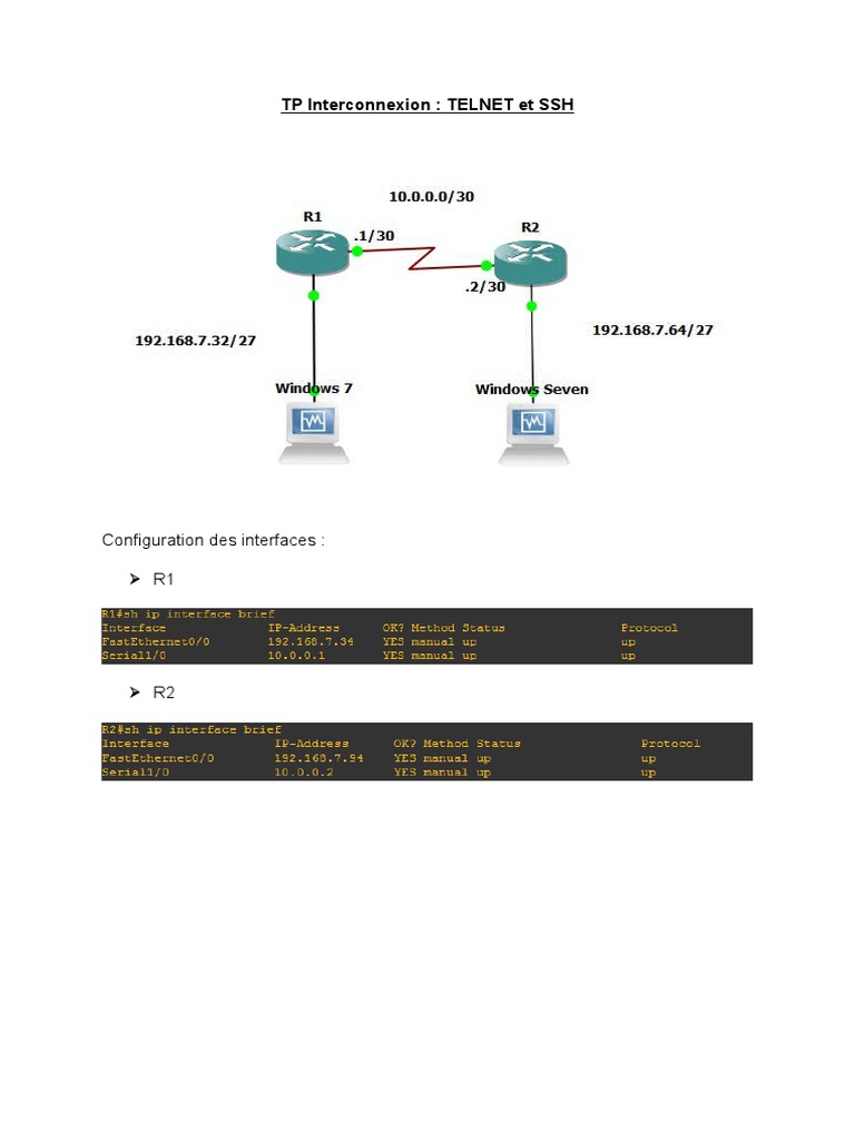 Analyse des Paquets Telnet et SSH | PDF