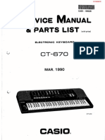 Service Manual Casio - CT - 670