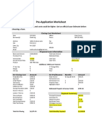 Pre-Application Worksheet