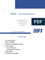 DBMS - An Introduction: Presentation by