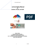 Electrical Safety Manual: For Students, Faculty, and Staff