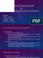 Kelompok Nasa Teori Kebutuhan Maslow & Model Motivasi Konsumen