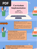 Curriculum Implementation (Martinez & Roncale)