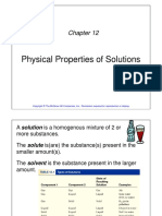 Physical Properties of Solutions