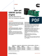 Diesel Generator Set QSK95 Series Engine: 2500 kW-3500 KW 60 HZ EPA Tier 2 Emissions Regulated