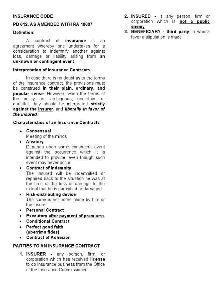 Insurance | PDF
