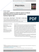 4.Vargas (2014). Activación Cerebral en Estado de Reposo en Default Mode Network de Pacientes Eutímicos Con Trastorno Bipolar Tipo I.
