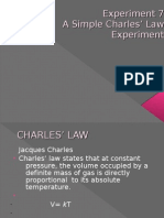 Experiment 7 A Simple Charles' Law Experiment