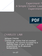 Experiment 7: A Simple Charles’ Law Experiment