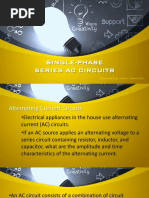Single-Phase Series Ac Circuits: Prepared by Engr. Arlene C. Patricio, MST