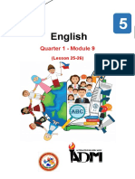 English: Quarter 1 - Module 9